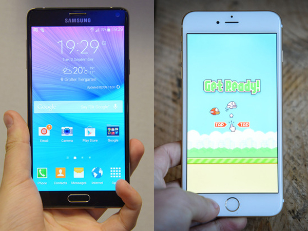 Tes Display LCD, Samsung GALAXY Note 4 Kalahkan iPhone 6!